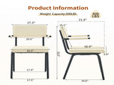 Dining Chairs Set of 4, Huggable Upholstered Dining Chairs with Premium Leather, Table-Hangable W3493P449277