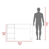 120-Home 47" Wide One Drawer Desk , Four Shelves, Writting Desk, Gamer Desk, Home Office, Living B200P253740