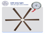 70" Ceiling Fan with Lights Quiet DC Motor Ceiling Fans 6 Speed Levels,Reversible Ceiling Fan, for W3596P443166