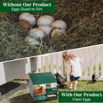 ZUN 2 Compartment Roll Out Nesting Box with Plastic Basket, Egg Nest Box Laying Box Hens 49949210