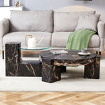 ZUN The detachable double-decker coffee table, the stylish is more precious, and the detachable W1151P184842