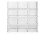 Cube Storage 12-Cube Book Shelf Storage Shelves Closet Organizer Shelf Cubes Organizer Bookcase 02284857
