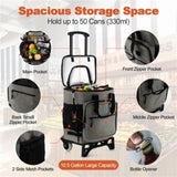 40 L Large Capacity Cooler Bag with Detachable Bottom Plate Gray 38217567