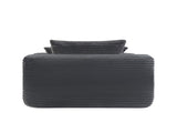 NEW Convertible Chaise Lounge Chair Plush with Wide Armrest & Throw Pillows, Cozy Boneless Sleeper W3975P479028