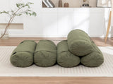 Adjustable Floor Sofa, Corduroy Lazy Sofa with Adjustable Straps for Versatile Configurations, W1170P365608