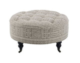 Grey Ottoman with Casters B062P215460
