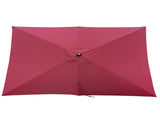 6 x 9ft Patio Umbrella Outdoor Waterproof Umbrella with Crank and Push Button Tilt without flap for 31191608