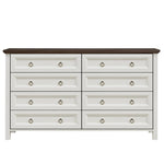 ZUN Farmhouse 8 Drawers Dresser Chests for Bedroom, Wood Rustic Tall Chest of Drawers, Dressers W2393P195501