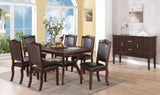 Faux Leather Upholstered Dining Chairs, Brown SR011338