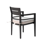 ZUN Outdoor Patio K/D Aluminum Stationary Dining Chairs 4PCS with Outdoor-grade Sunbrella Fabric 04846145