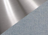27" Contemporary Metal Table Lamp in Brushed Nickel with Light Blue Linen Shade from Grandview B202P224086