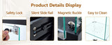 American-Style Non-Lit Glass Display Cabinet Soft-Close Drawer Slides 3 W2920P303684