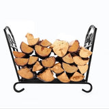 Folding Log Storage Rack, Log Holder Firewood Racks,Black 47640468