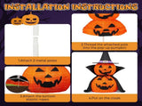 2Packs 3FT Halloween Collapsible Lighted Pumpkin Decoration, 176 LED Pop-Up Pumpkin Lamp with Cape, 70246841