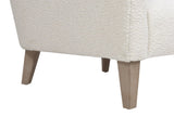 Nimbus 27.5" Curved Accent Chair, Ivory White Boucle B2719P238256