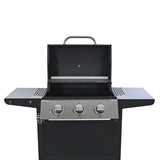 Propane Gas Grill 3 Burner Barbecue Grill, Stainless Steel 26,000 BTU Patio Garden Barbecue Grill W1650137968