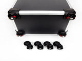 4-in-1 Draw-bar Style Interchangeable Aluminum Rolling Makeup Case Black 67069398