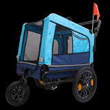 2-in-1 Bike Trailer & Push Cart for Pets - Detachable Bike Hitch & Push Handle Included W1364133910