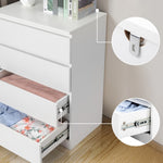 ZUN [FCH] Wood Simple 4-Drawer Dresser White 89025361