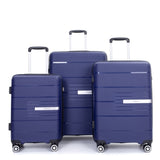 Hardshell Suitcase Double Spinner Wheels PP Luggage Sets Lightweight Durable Suitcase with TSA W284112583