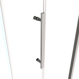 50"-54"W x 72"H sliding shower door, sliding door, with 1/4" tempered glass and Polished Chrome W2122P228624
