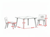 3-Piece Kids Table and Chair Set, Toddler Furniture for Boys and Girls Ages 3-8, Perfect for 33813836
