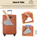 Softside Luggage Expandable 3 Piece Set Suitcase Upright Spinner Softshell Lightweight Luggage N732P198614G