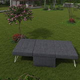 Folding Ottoman Bed with Adjustable Backrest, Modern Futon Couch, Convertible Chair into Sofa Bed W1935P256906