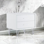 ZUN Deoss White Finish Accent Table B2726P286621