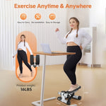 ZUN Steppers for Exercise, Stair Stepper with Resistance Bands, Mini Stepper with 330LBS Loading 85403615