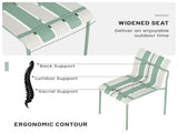 Holiday - 4-Pack Modern Striped Color Block Chairs - Waterproof PP Seat & Sturdy Metal Legs, W3450P447386