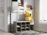Storage Bench, Shoe Bench, Entryway Bench Padded Cushion, Drawer and Open Compartments, Bench 66471525