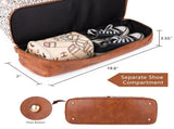 Canvas Weekender Bag, Overnight Travel Carry On Duffel with Shoe Pouch and Toiletry Bag 21744342