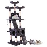 ZUN 67'' Multi-Level Cat Tree Tower, Kitten Condo House with Scratching Posts, Kitty Play Activity W2181P152200