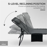 ZUN Folding Lounge Chairs / beach chair （Prohibited by WalMart） 47288913