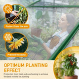 6x10ft Hybrid Polycarbonate Greenhouse Green 00080717