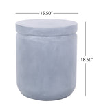 ZUN Outdoor Concrete End Table 73439.00