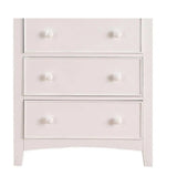 Contemporary White 1pc Chest of Drawers Plywood Pine Veneer Bedroom Furniture HS00F4239-ID-AHD
