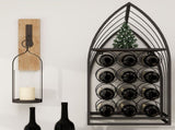 Sailboat Shaped Wine Cabinet Rack, 2 Piece Display Rack, Freestanding Wine Cabinet with Bottle 87501712