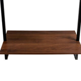 3 Tier and 2 Tier Bathroom Shelves Metal, Wood Hanging Storage Bookshelf W331P279736