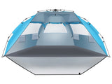 Fiberglass Pole Oxford Cloth Quick-Open Free Ride Beach Tent Blue 64866189