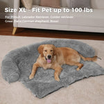 ZUN Dog Bed Large Sized Dog, Fluffy Dog Bed Couch Cover, Calming Large Dog Bed, Washable Dog Mat for 15662466