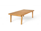 69" Acacia Wood Outdoor Dining Table with Slatted Top, 300 lbs Weight Capacity, Ideal for Patio & N779P234500N