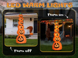 9FT Halloween Inflatable Stacked Pumpkins, Blow up 6 Pumpkins Inflatable with Built-in LED Lights 23962730
