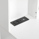 Modern White 8-Drawer Dresser for Bedroom - Ample Storage Wide Chest of Drawers, Sturdy & Safe W1785P239197