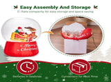 6FT Christmas Inflatable Snow Globe with Reindeer Pulling Santa, Snowfall-Style Design, 5 LED 37392157