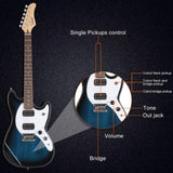 Full Size 6 String H-H Pickups GMF Electric Guitar with Bag Strap Connector 93135575