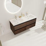 48 Inch Bathroom Vanity With Dual Sink, Resin Sink, 4 Soft Close Drawers, 48x18 W999110579