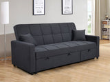 83" Oversized Upholstered Sofa Bed W/Pull Out Couch Bed & Adjustable Backrest,3 Seaters Sofa & Couch W1417131917