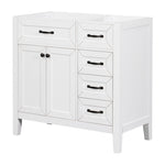 ZUN 36" Bathroom Vanity without Sink, Cabinet Base Only, Bathroom Cabinet with Drawers, Solid Frame and WF296707AAK